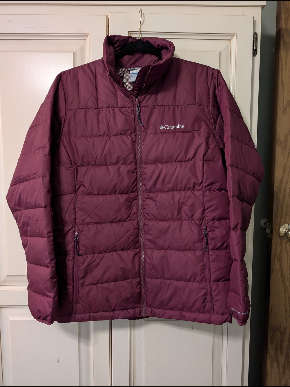 Columbia Women's Omni Heat Burgundy Puffer Jacket